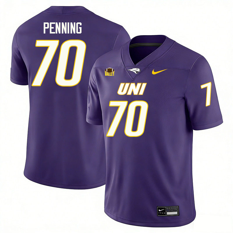 Northern Iowa Panthers #70 Trevor Penning College Football Jerseys,Uniforms-Purple